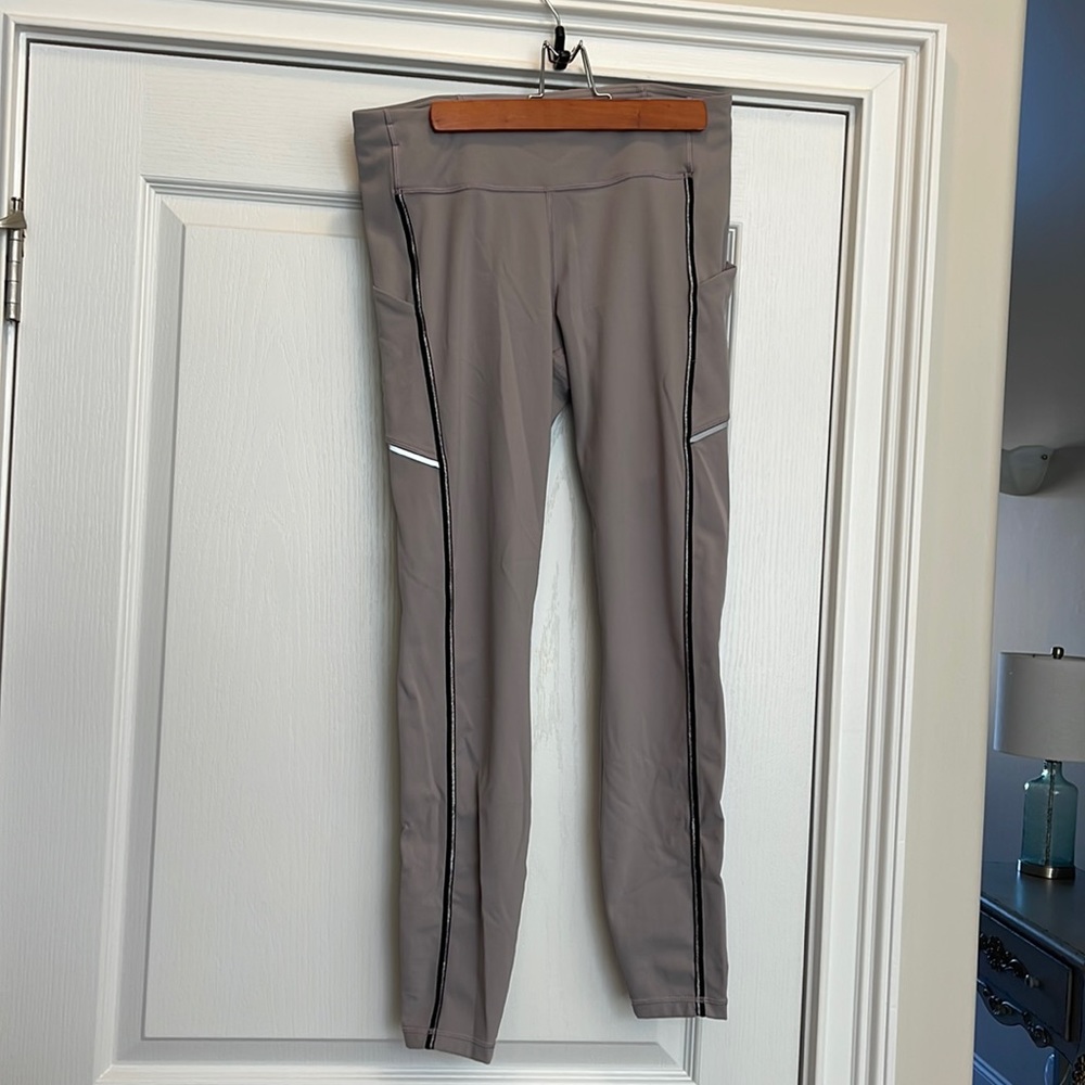 Lululemon Luxtreme Metallic Leggings Speed Ups, size 10